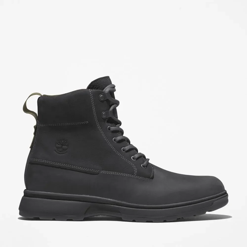 TIMBERLAND MEN'S 13 ATWELLS AVE ANKLE BOOT JET BLACK NUBUCK NIB